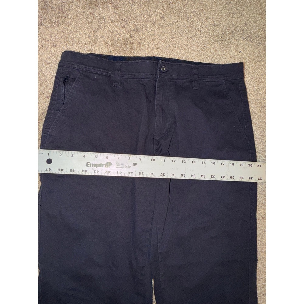 Weatherproof Vintage Mens Utility Pants Navy Blue 36x30 W5F898SC Chino Straight - Picture 4 of 6